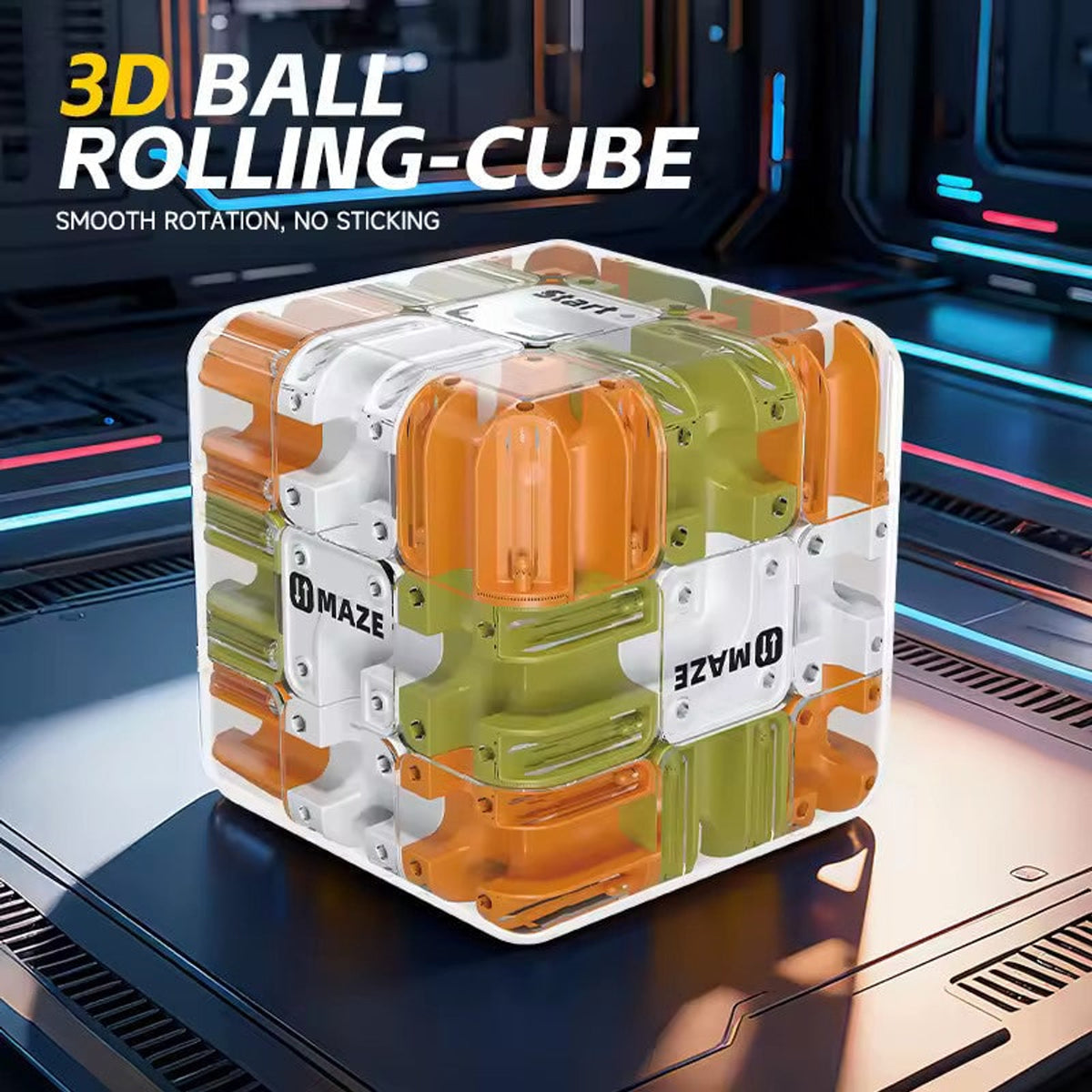 3D Ball Cube Maze Fidget Toy For Focus And Dexterity Training - Image 2