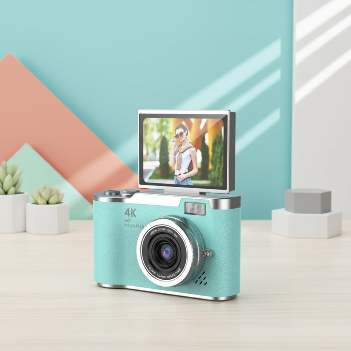 4K Digital Camera With 8x Zoom And 2.4-Inch Flip Screen - Image 1