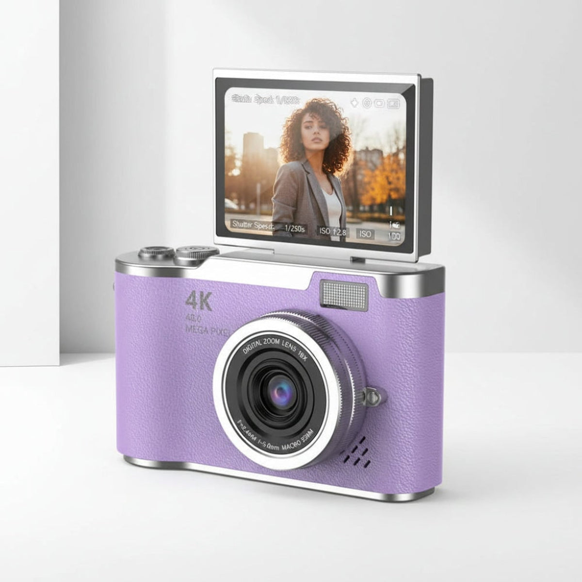 4K Digital Camera With 8x Zoom And 2.4-Inch Flip Screen - Image 2