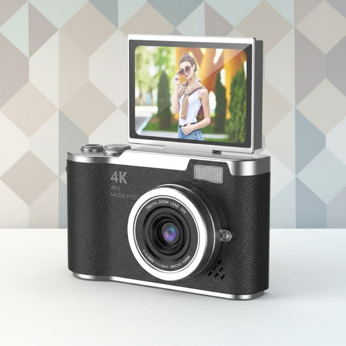 4K Digital Camera With 8x Zoom And 2.4-Inch Flip Screen - Image 5