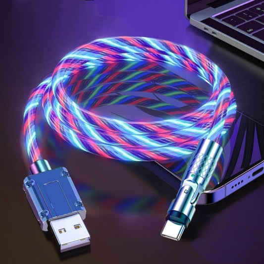 540° Rotating Fast Charging Cable With Vibrant Effects - Image 5