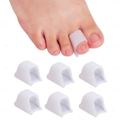 6 Pack Gel Toe Spacers With Toe Loop Design For All-Day Comfort - Image 1