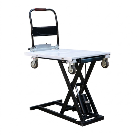 Multi-Function Hydraulic Lift Table With Rotating Wheels For Warehouses And Factories