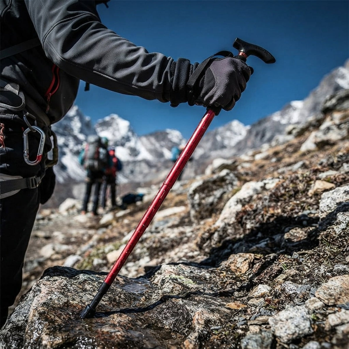Adjustable Folding Walking Cane In Lightweight Aluminium For Hiking And Travel - Image 4