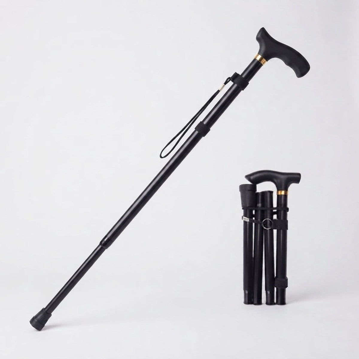 Adjustable Folding Walking Cane In Lightweight Aluminium For Hiking And Travel - Image 14