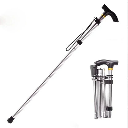 Adjustable Folding Walking Cane In Lightweight Aluminium For Hiking And Travel - Image 11