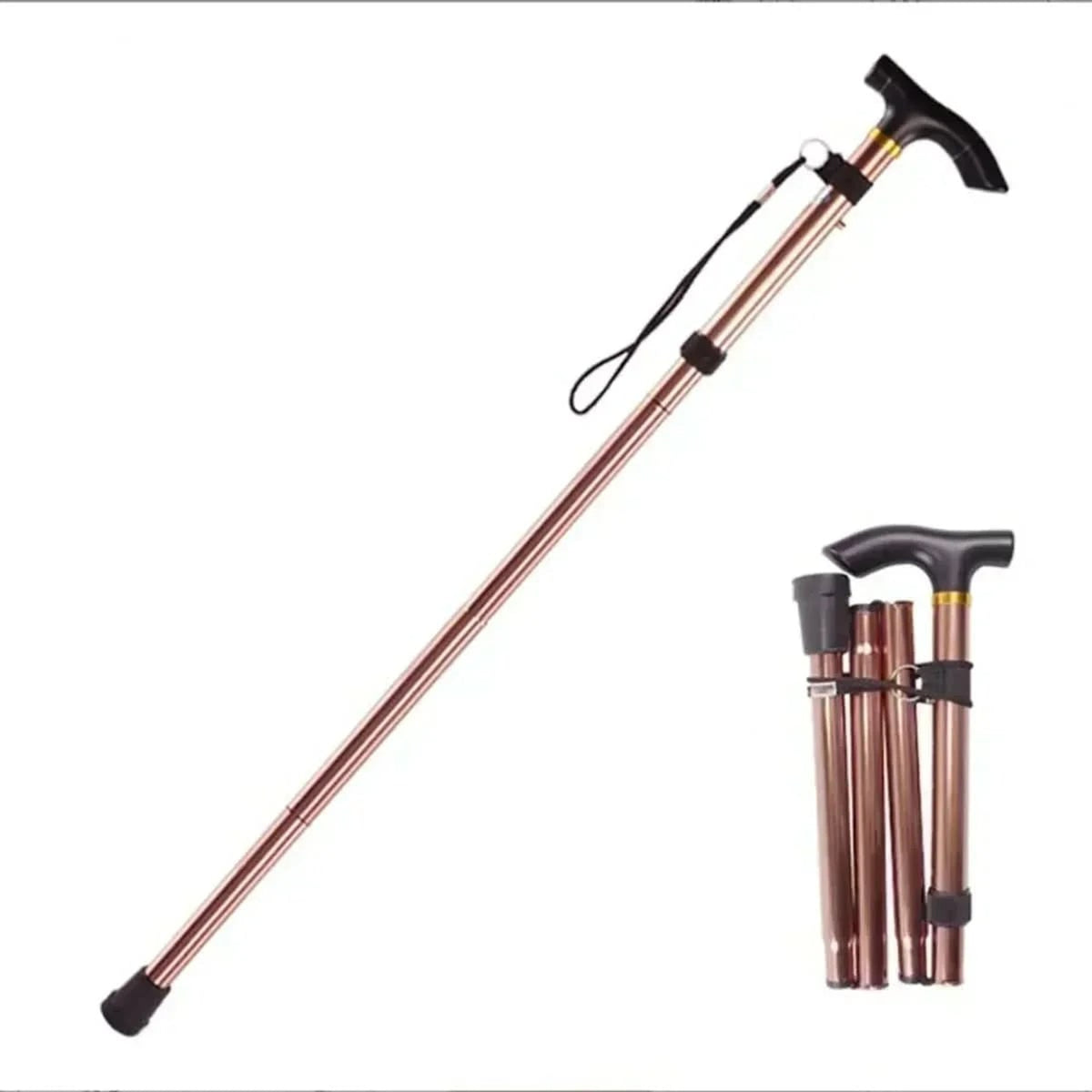 Adjustable Folding Walking Cane In Lightweight Aluminium For Hiking And Travel - Image 10