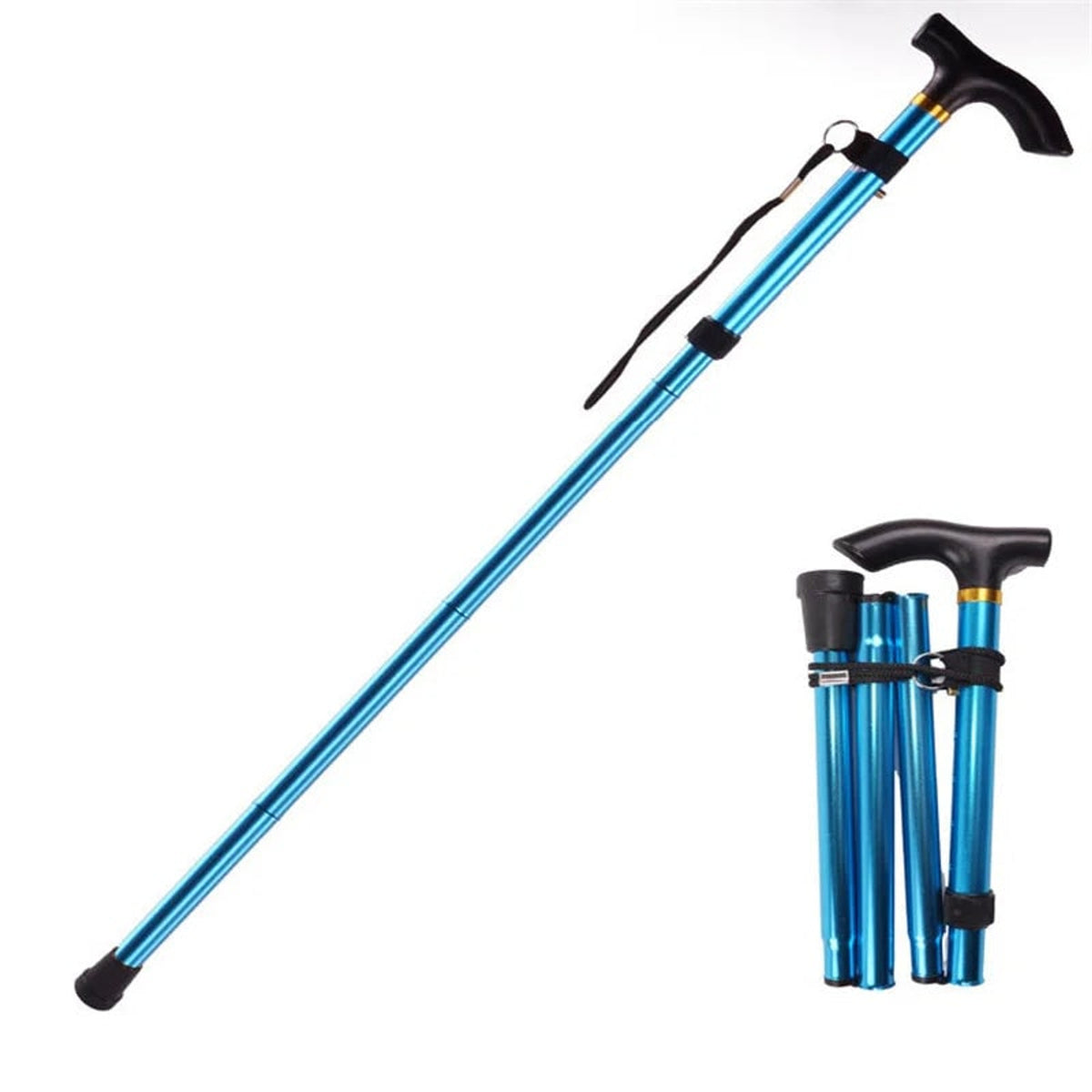 Adjustable Folding Walking Cane In Lightweight Aluminium For Hiking And Travel - Image 13