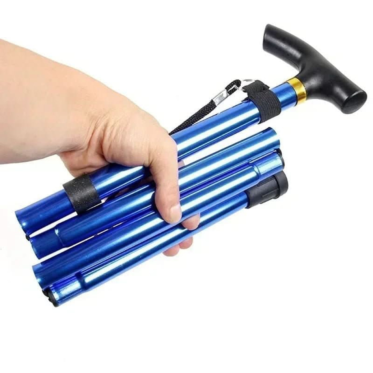 Adjustable Folding Walking Cane In Lightweight Aluminium For Hiking And Travel - Image 8