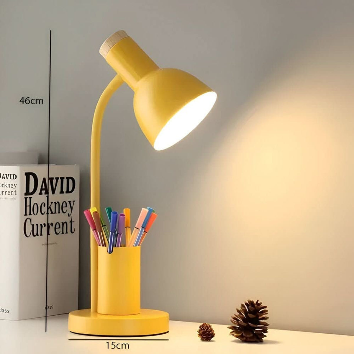 Adjustable LED Desk Lamp With Pen Holder - Image 6
