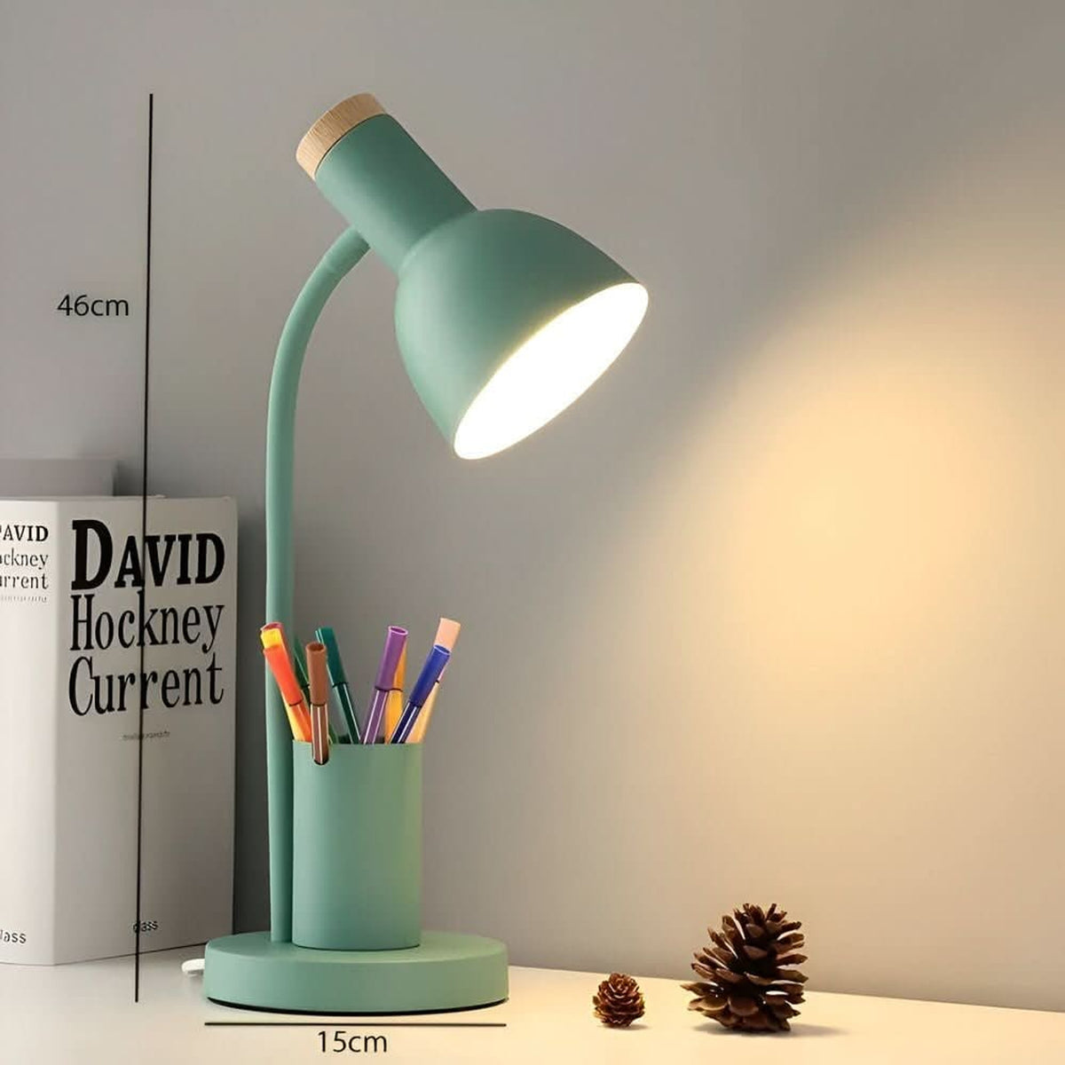Adjustable LED Desk Lamp With Pen Holder - Image 7