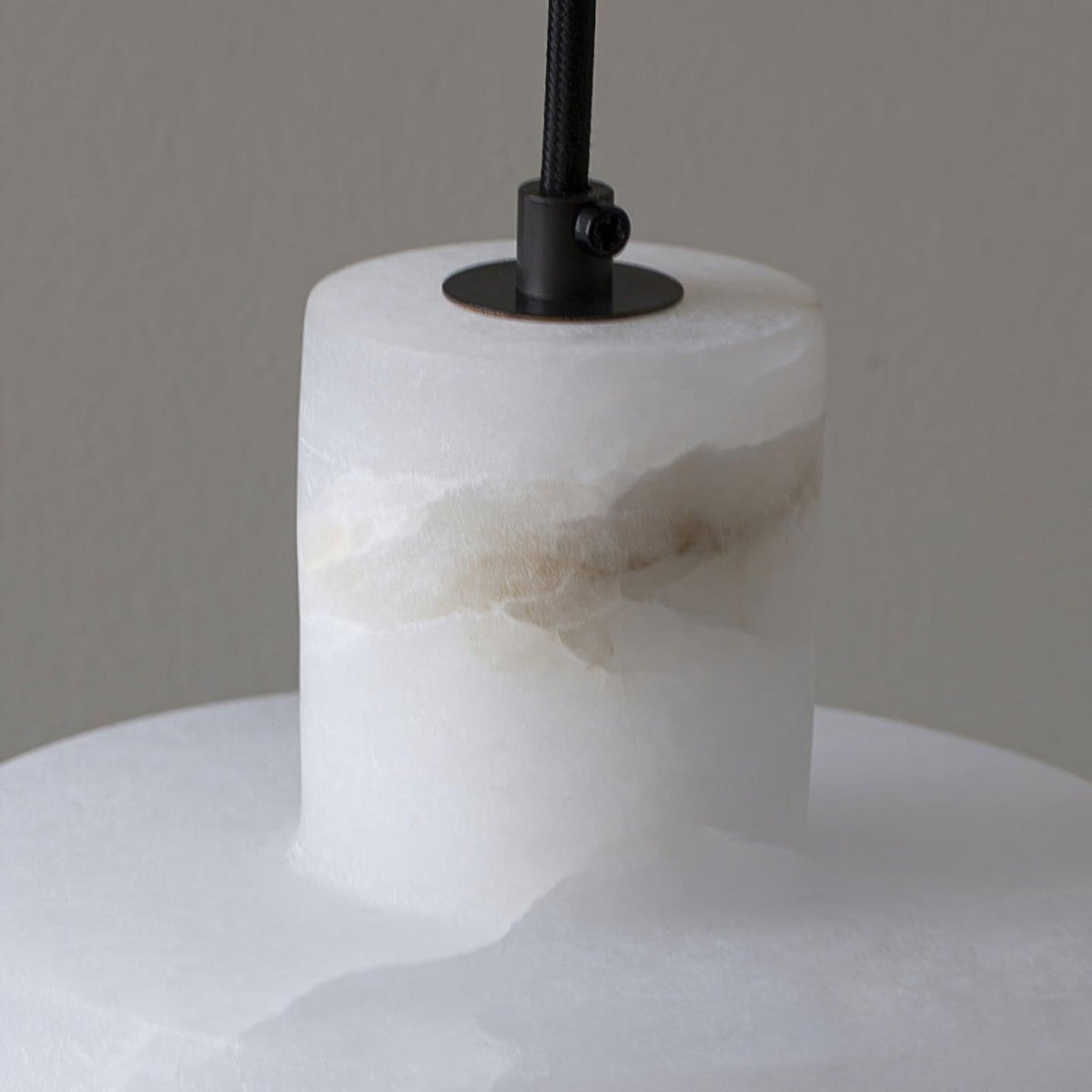 Alabaster Stacked Cylindrical Pendant Light - Image 2