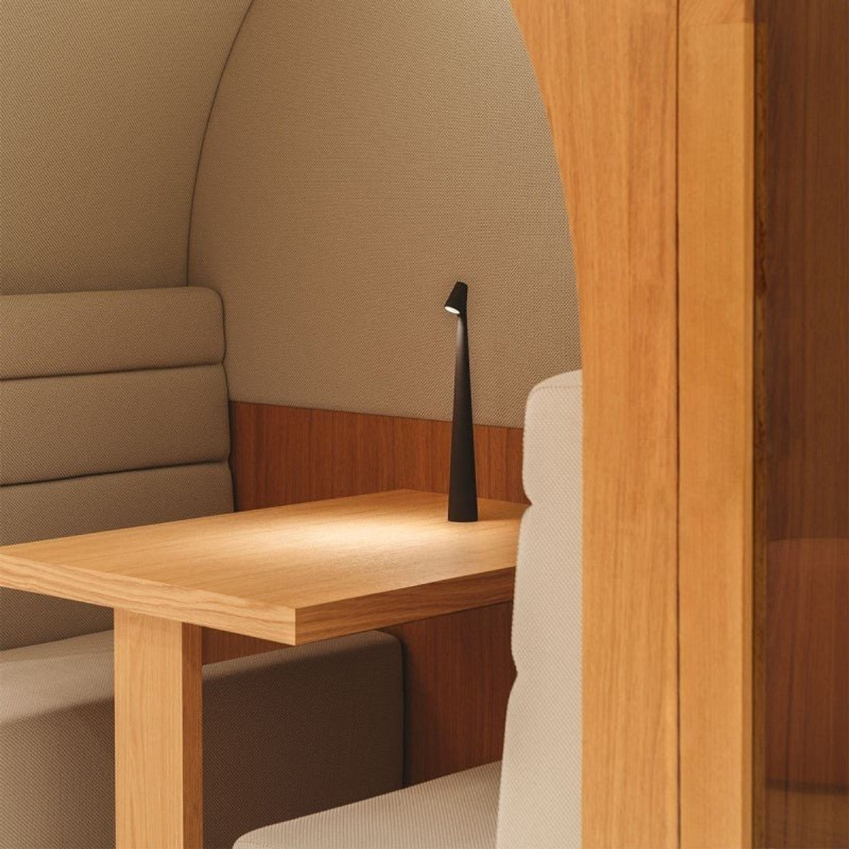 Aluminium Tall Cone Minimalist LED Table Lamp - Image 2
