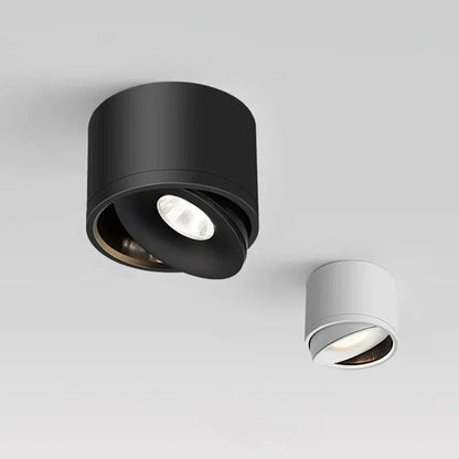 Aluminum Cylindrical Ceiling Light With Swivel Head - Image 2