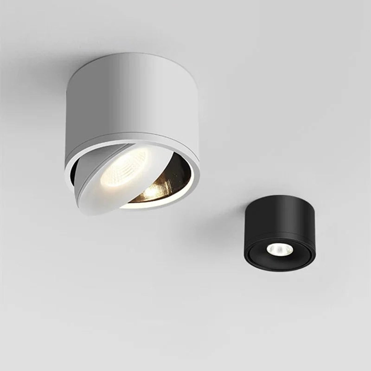 Aluminum Cylindrical Ceiling Light With Swivel Head - Image 3