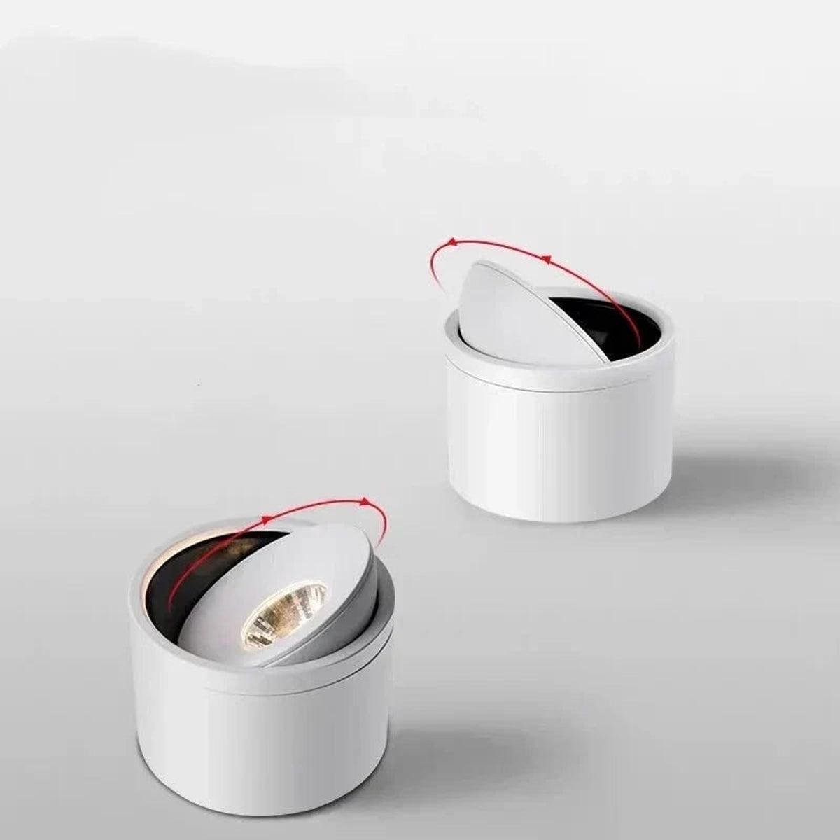 Aluminum Cylindrical Ceiling Light With Swivel Head - Image 4