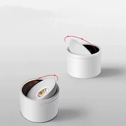 Aluminum Cylindrical Ceiling Light With Swivel Head - Image 4