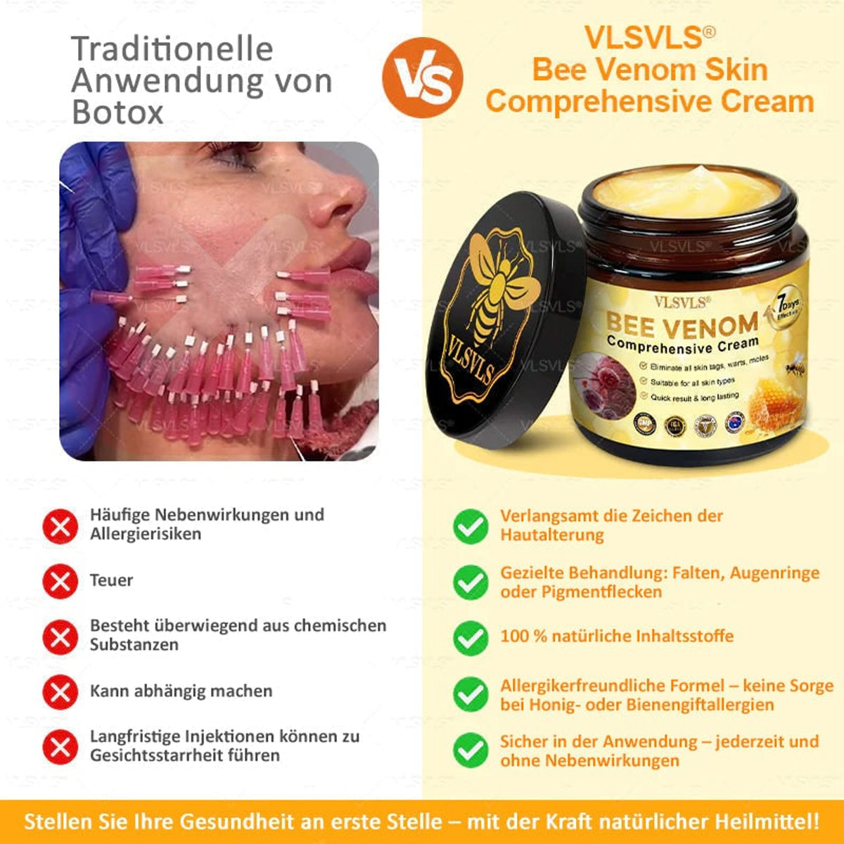 Anti Aging Cream With Bee Peptide Complex For Skin Firming And Renewal - Image 4