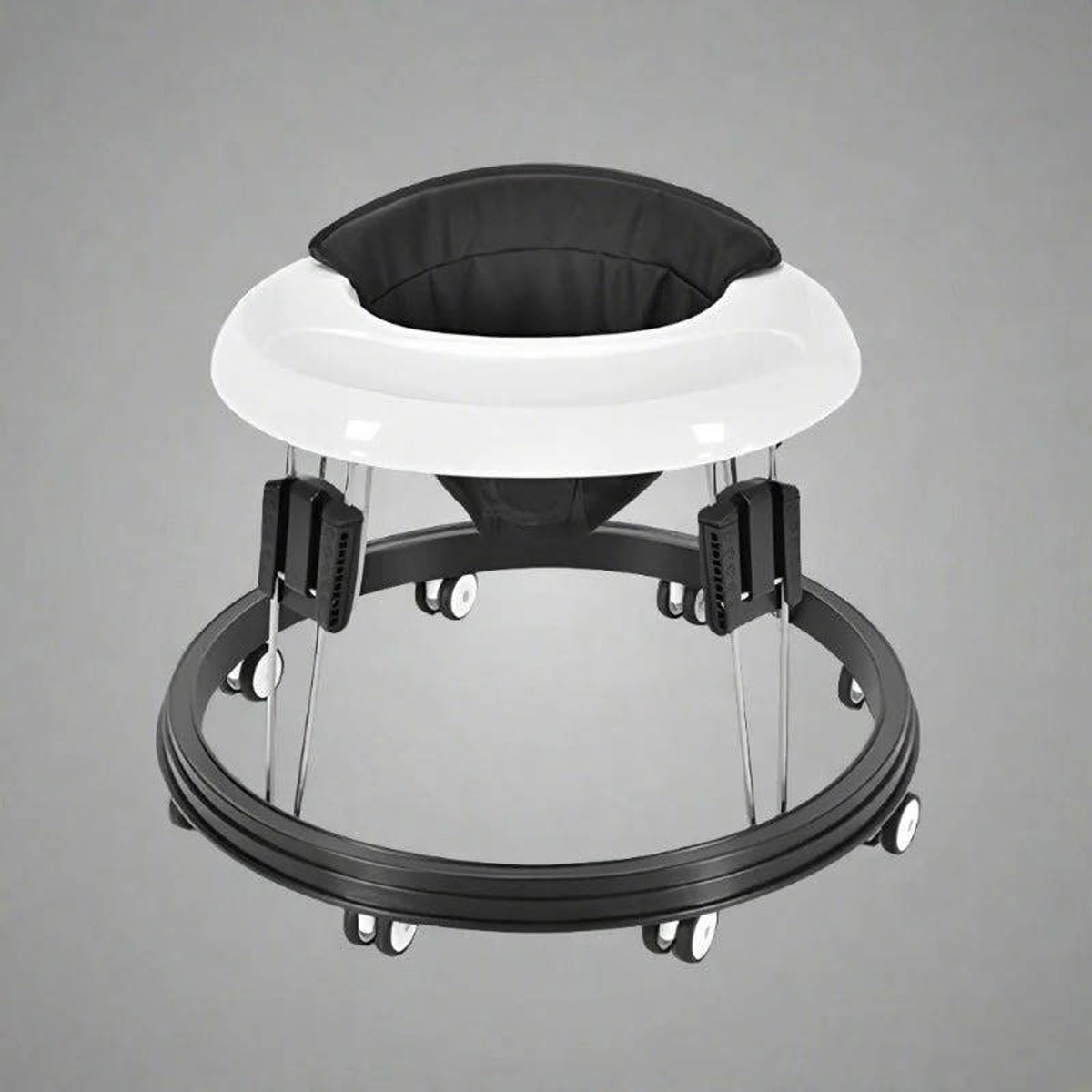 Anti Rollover Baby Walker With Silent Rubber Wheels And Adjustable Height - Image 5