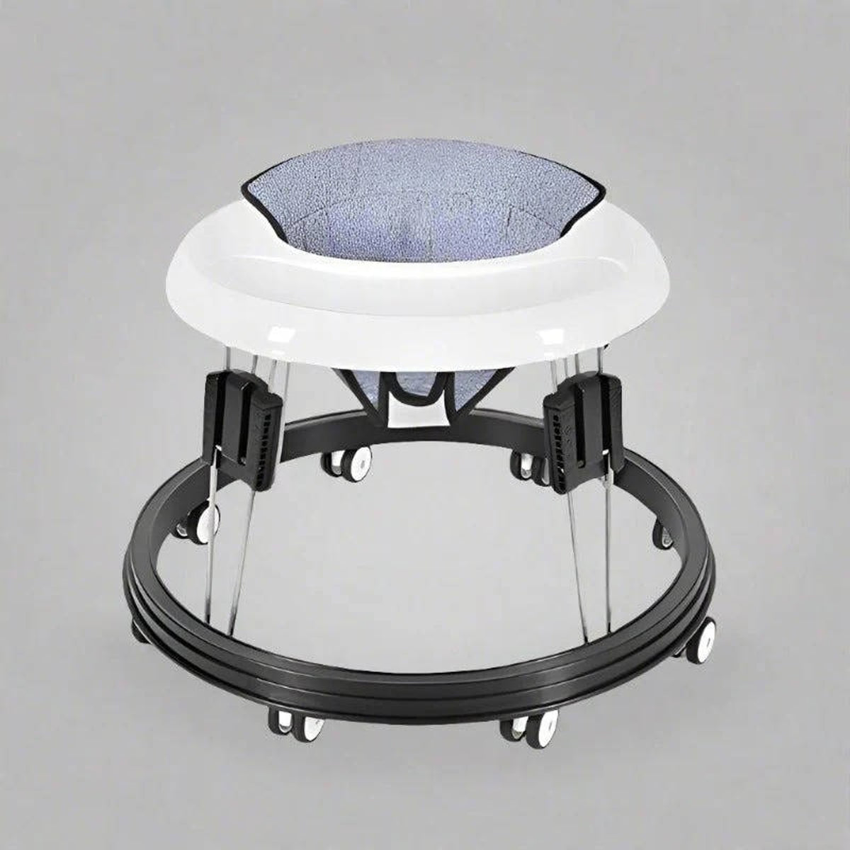 Anti Rollover Baby Walker With Silent Rubber Wheels And Adjustable Height - Image 7