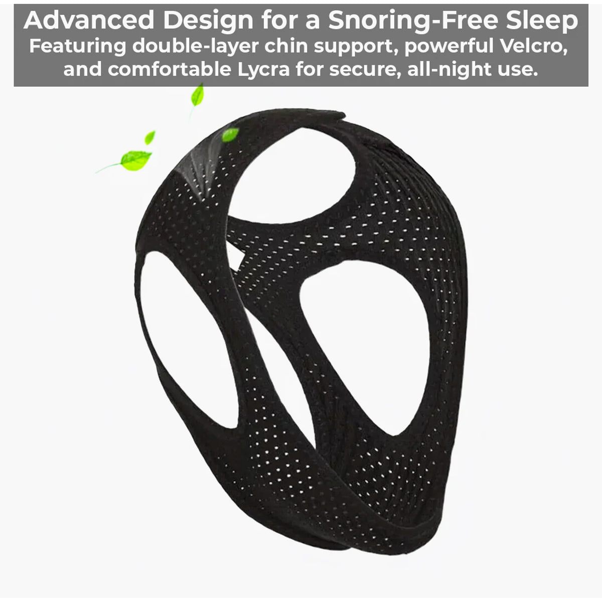 Anti-Snoring Chin Strap With Adjustable Velcro Fastening For Comfortable Nasal Breathing - Image 7