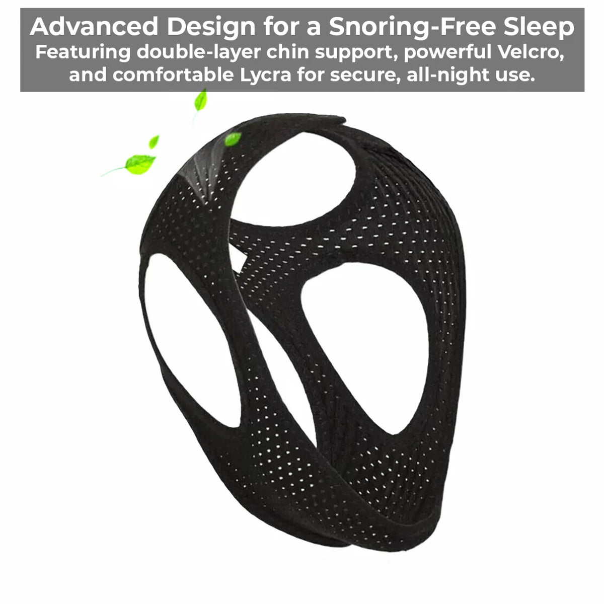 Anti-Snoring Chin Strap With Adjustable Velcro Fastening For Comfortable Nasal Breathing - Image 3