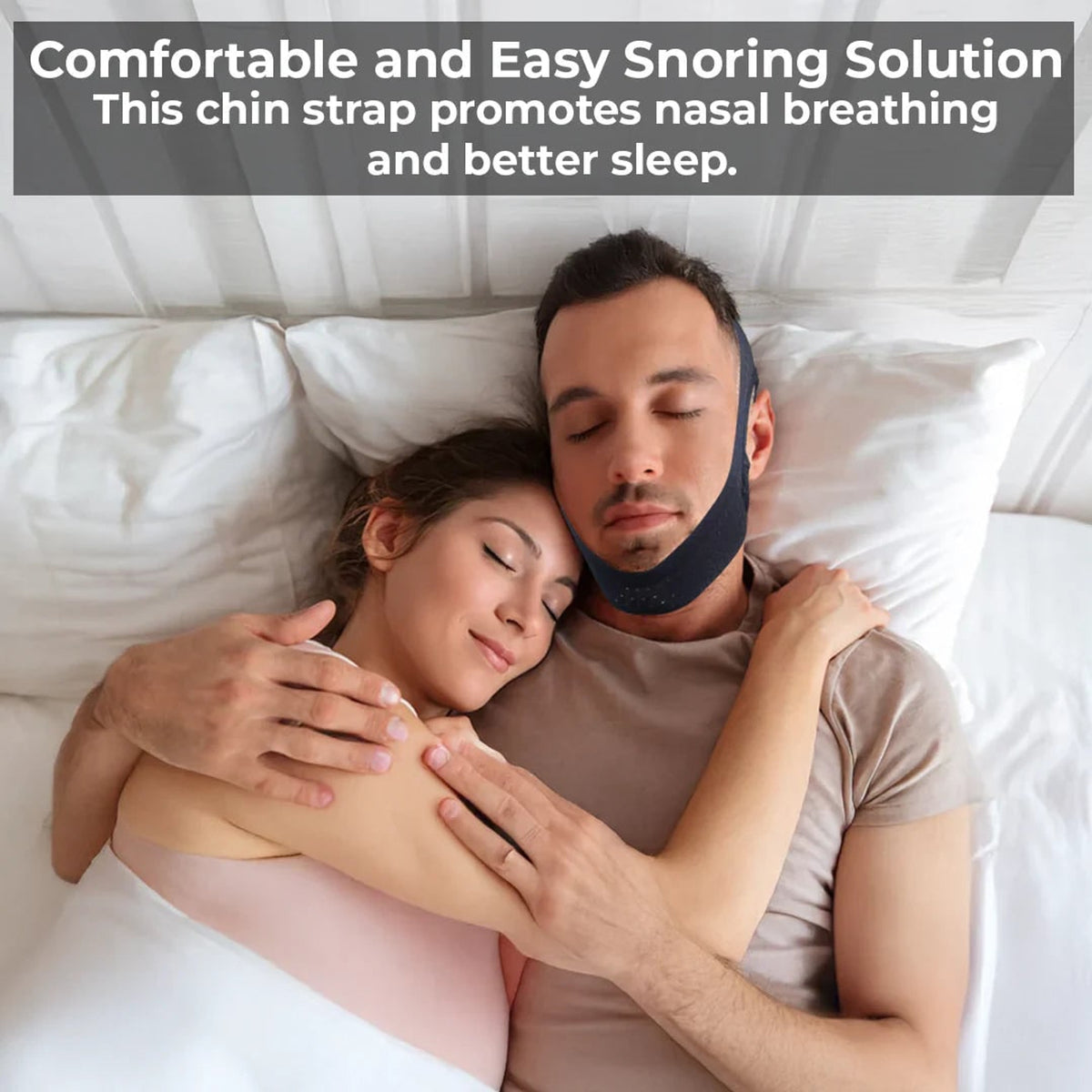 Anti-Snoring Chin Strap With Adjustable Velcro Fastening For Comfortable Nasal Breathing - Image 4
