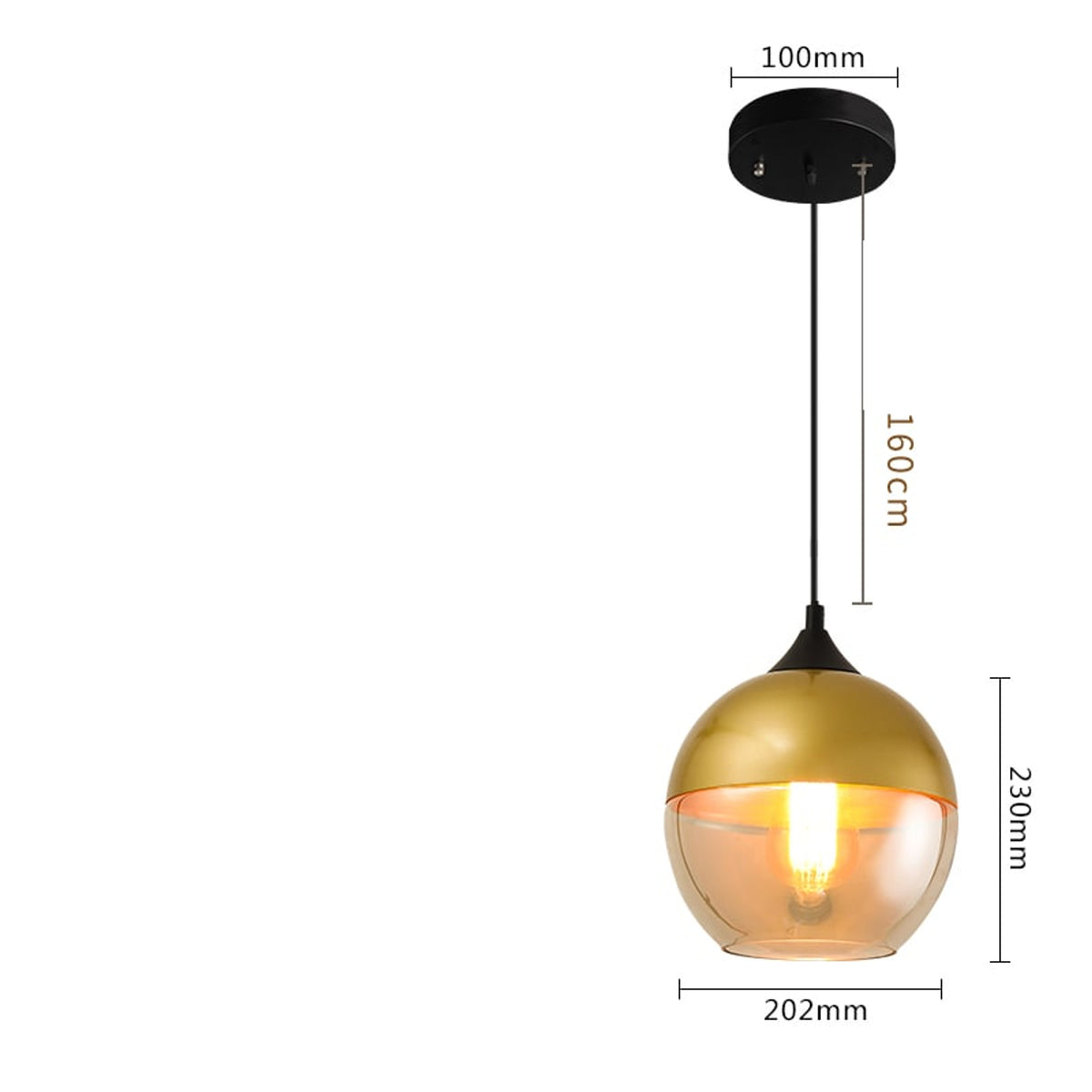Art Bar Personality Glass Chandelier - Image 9