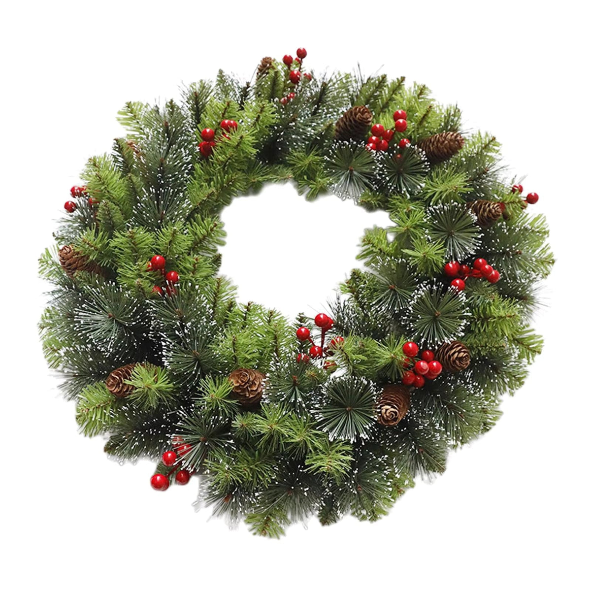 Artificial Christmas Wreath Winter Door Garland For Festive Home Decor - Image 2