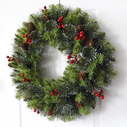 Artificial Christmas Wreath Winter Door Garland For Festive Home Decor - Image 4