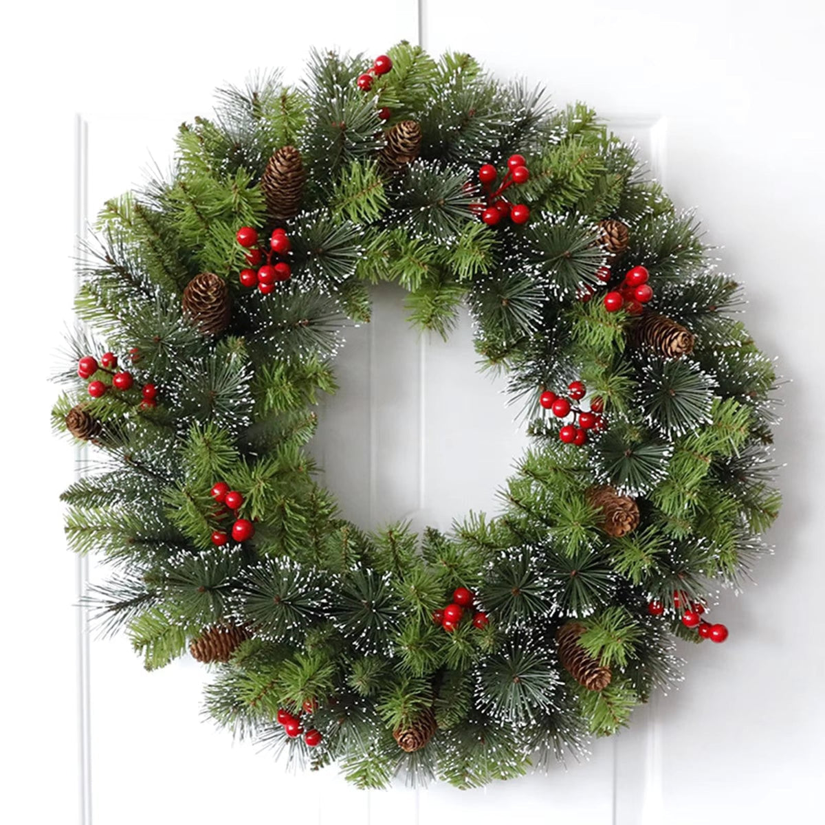 Artificial Christmas Wreath Winter Door Garland For Festive Home Decor - Image 5