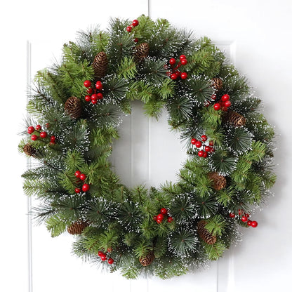 Artificial Christmas Wreath Winter Door Garland For Festive Home Decor - Image 5