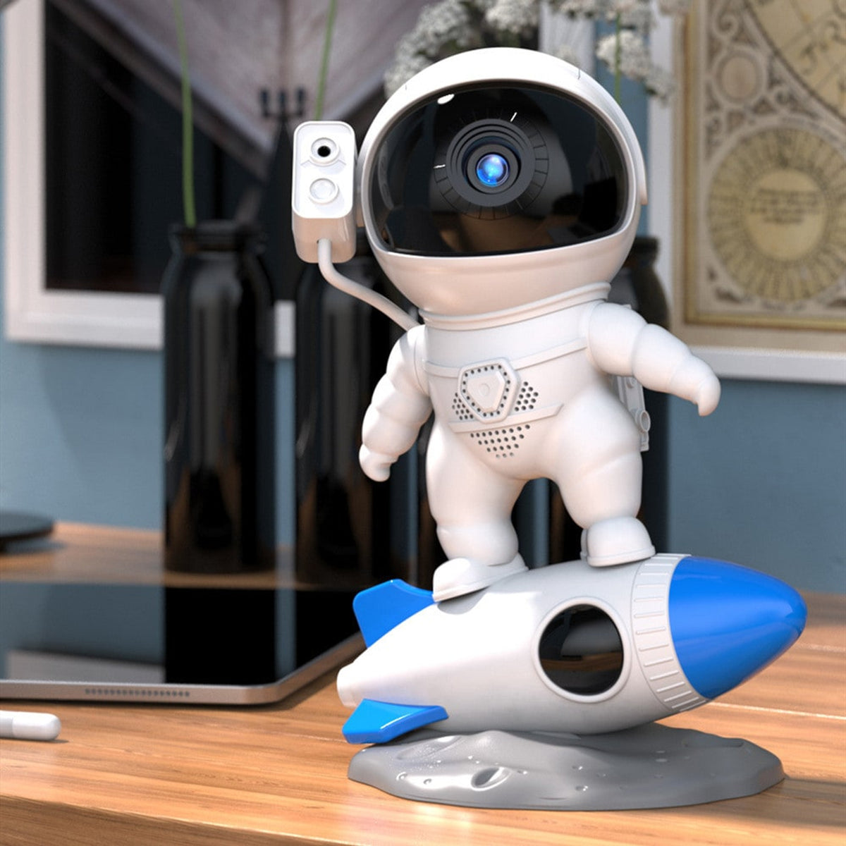 Astronaut Projector Lamp With Rocket Base And Galaxy Night Light - Image 5