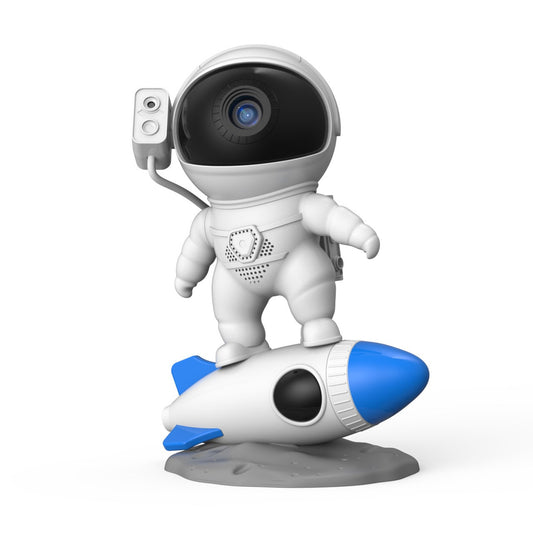 Astronaut Projector Lamp With Rocket Base And Galaxy Night Light - Image 1