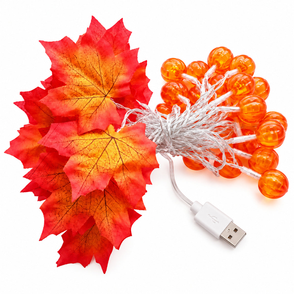 Autumn Leaves Halloween String Lights - Image 7