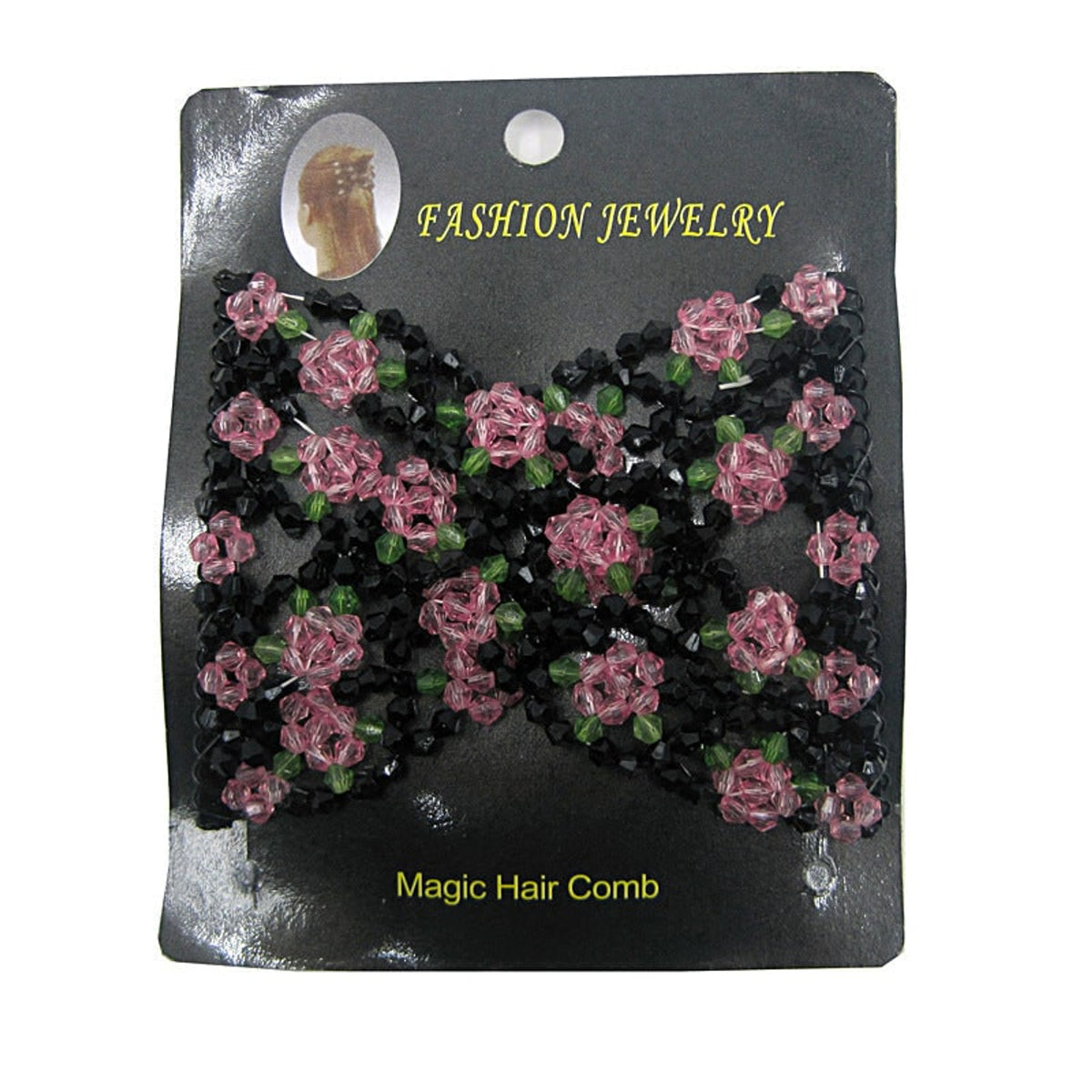 Beaded Hair Comb Handmade Stretchable Hair Accessory - Image 9