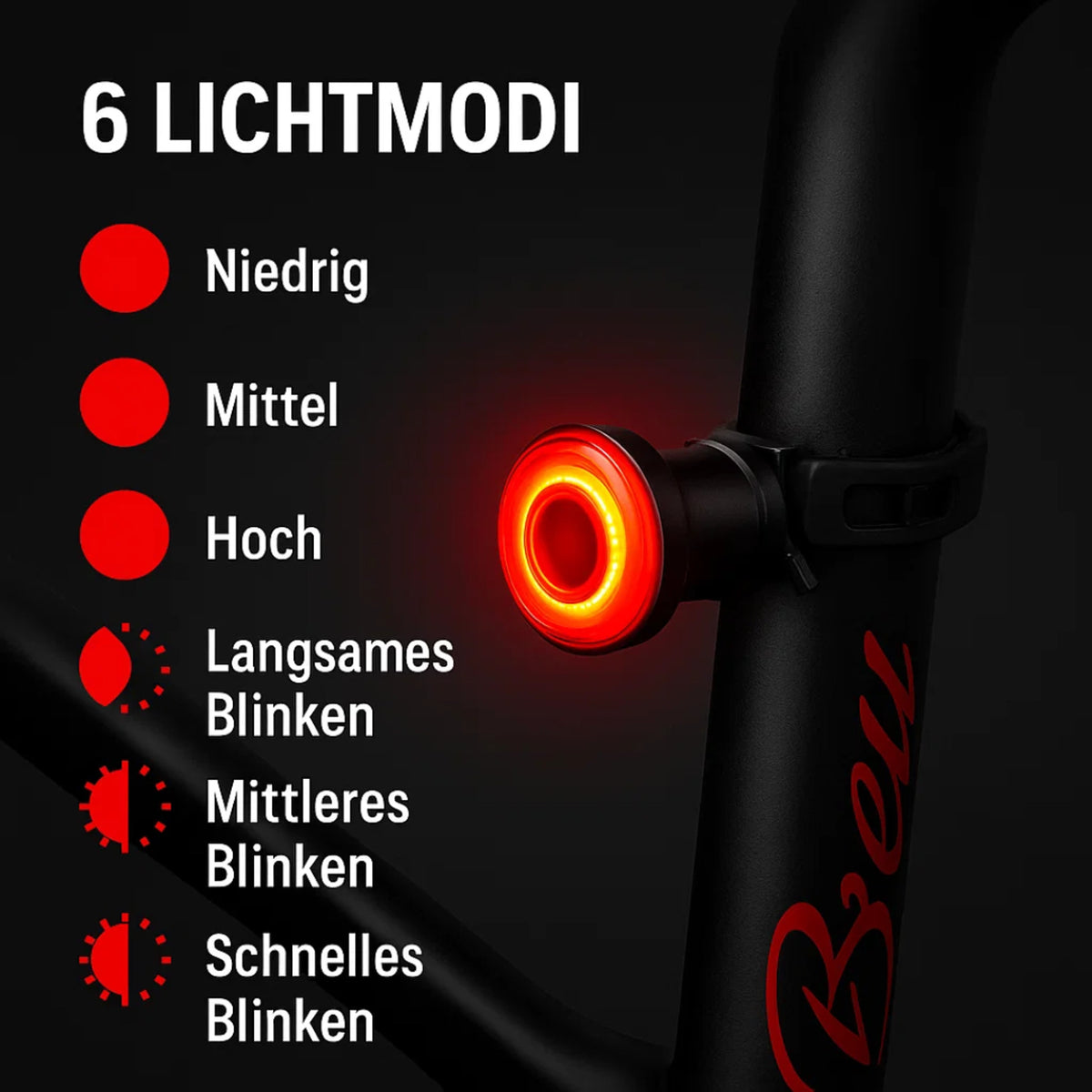 Brake Racing Bicycle Rear Light - Image 7