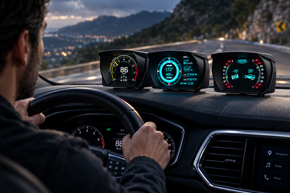 Car Hud Display With OBD2 GPS Speedometer Inclinometer And Alarm Gauge For Real-Time Driving Information - Image 2