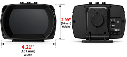 Car Hud Display With OBD2 GPS Speedometer Inclinometer And Alarm Gauge For Real-Time Driving Information - Image 9