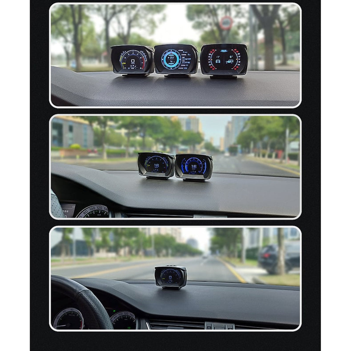 Car Hud Display With OBD2 GPS Speedometer Inclinometer And Alarm Gauge For Real-Time Driving Information - Image 8