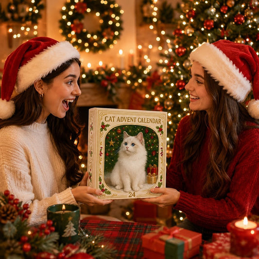 Cat Advent Calendar With 24 Christmas Ornaments - Image 3