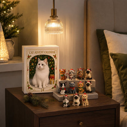 Cat Advent Calendar With 24 Christmas Ornaments - Image 7