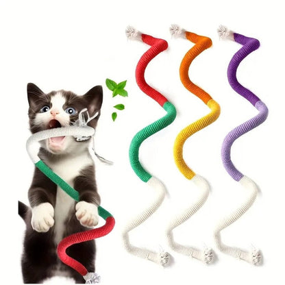 Cat Chew Toy With Silvervine Balls And Cotton Rope For Dental Care - Image 1