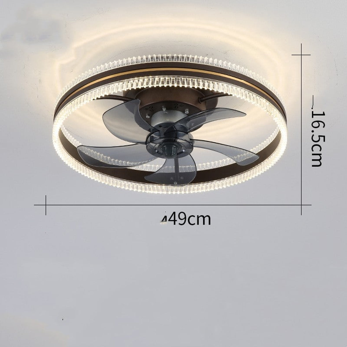 Ceiling Fan Light With Integrated LED Ring - Image 4