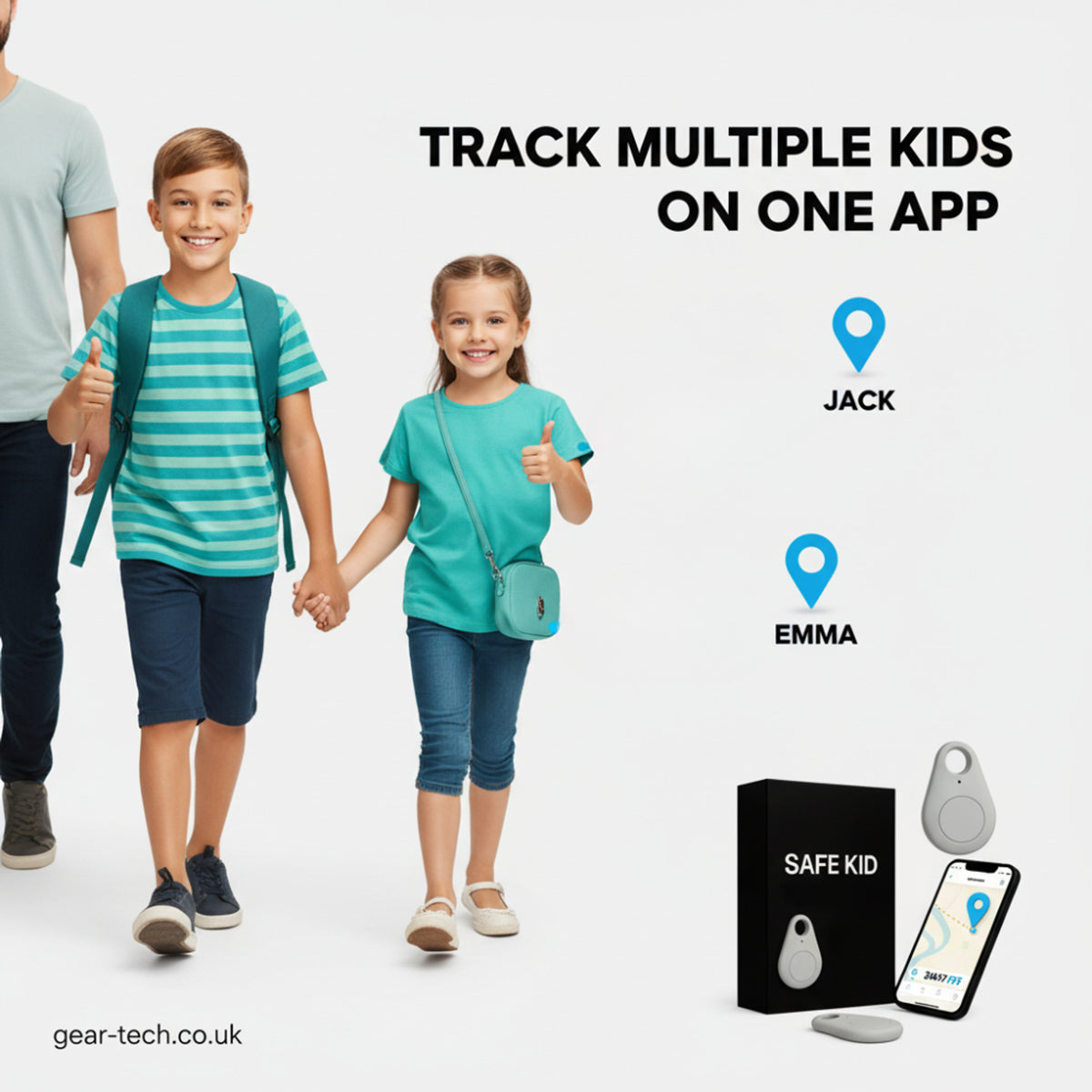 Child GPS Tracker Real-Time Location With Waterproof Design For Kids - Image 8