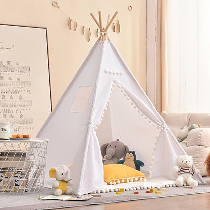 Children's Teepee Tent With Cosy Bear Print Play Hideout - Image 1