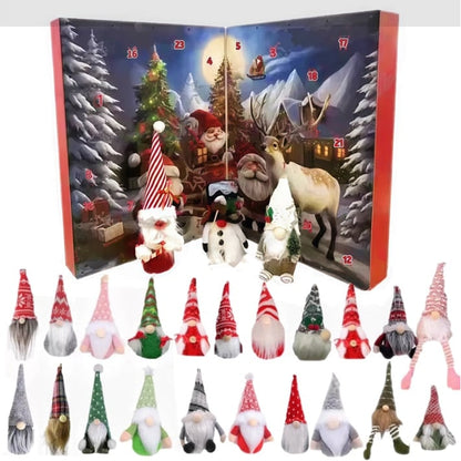Christmas Advent Calendar With 24 Handcrafted Gnomes Lights And Festive Music - Image 2