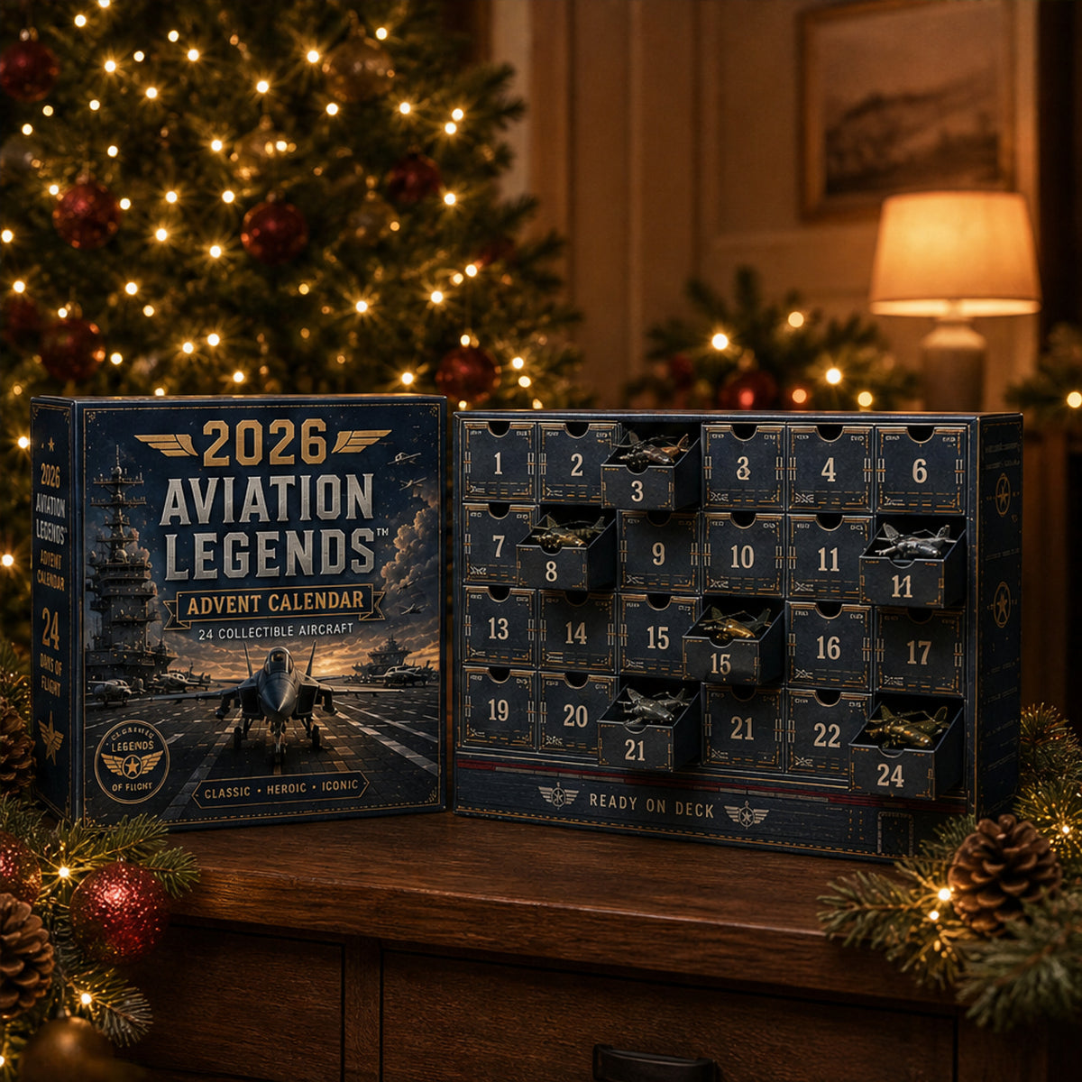 Christmas Aviation Legends Advent Calendar 24 Day Collectible Aircraft Countdown - Image 3