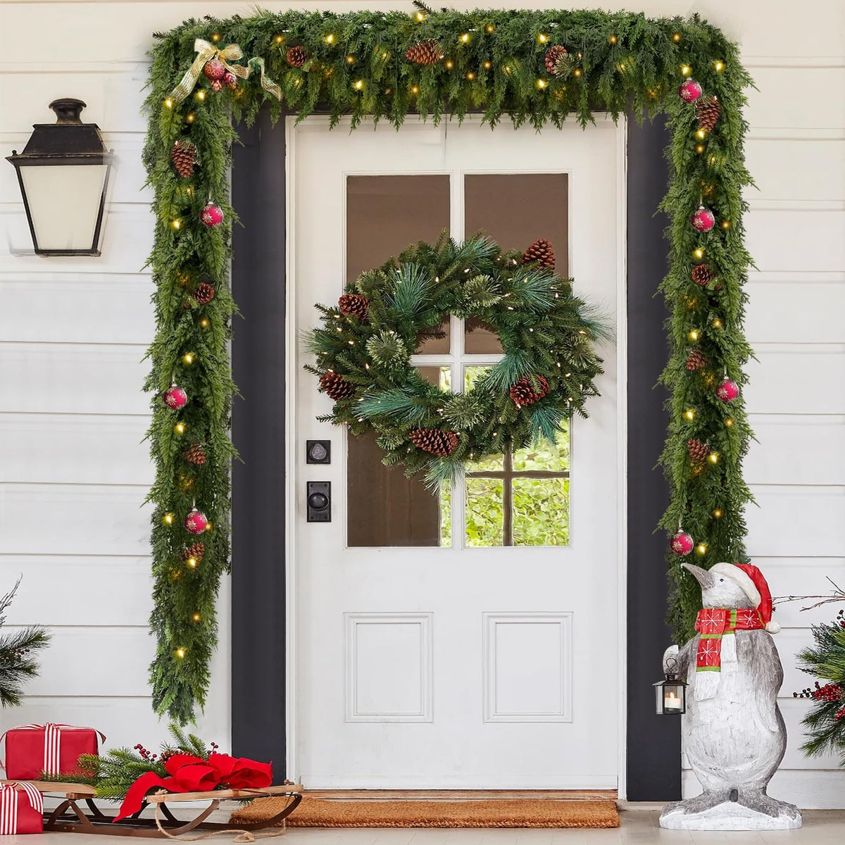 Christmas Cedar Garland With Pre-Lit Glow For Every Season - Image 2