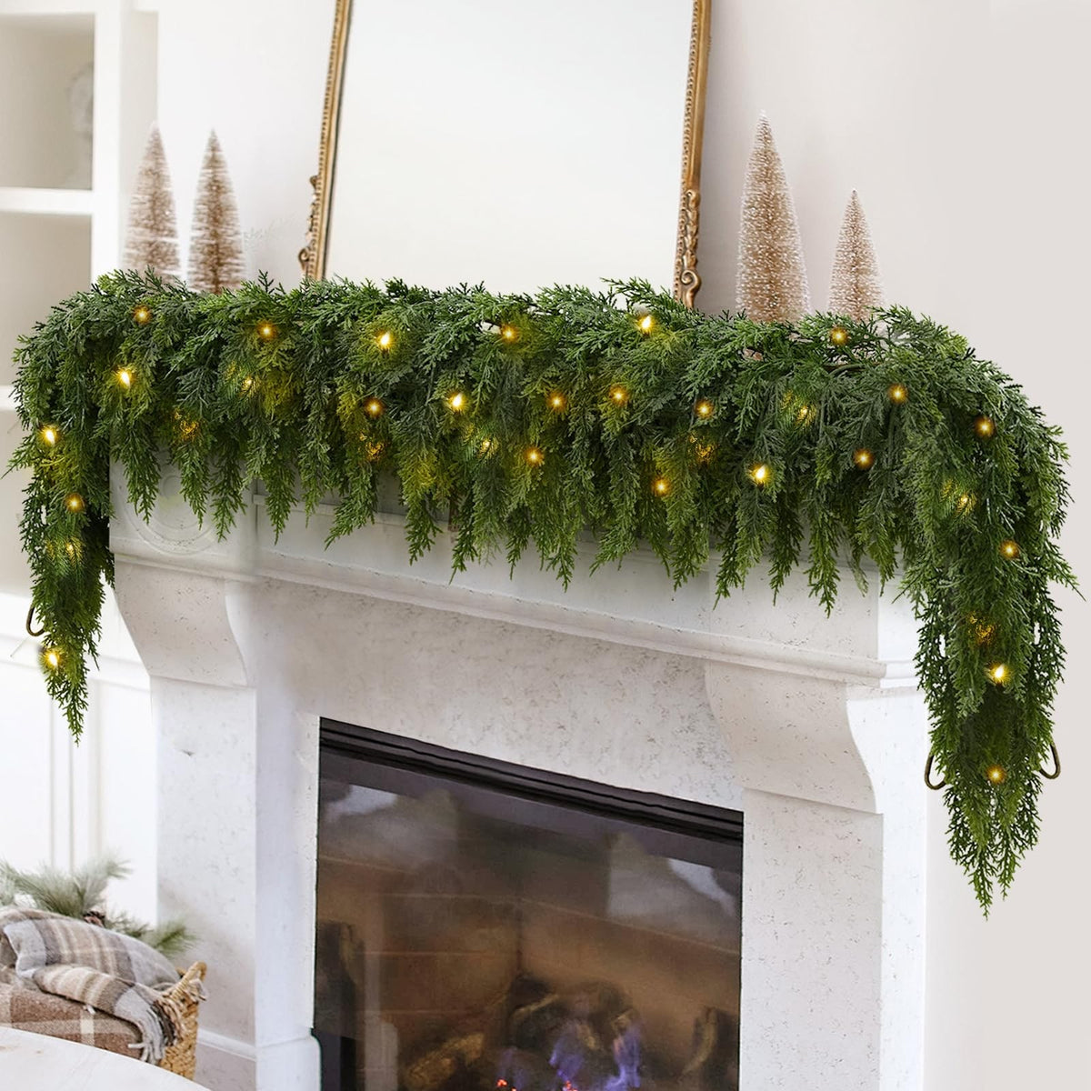 Christmas Cedar Garland With Pre-Lit Glow For Every Season - Image 3